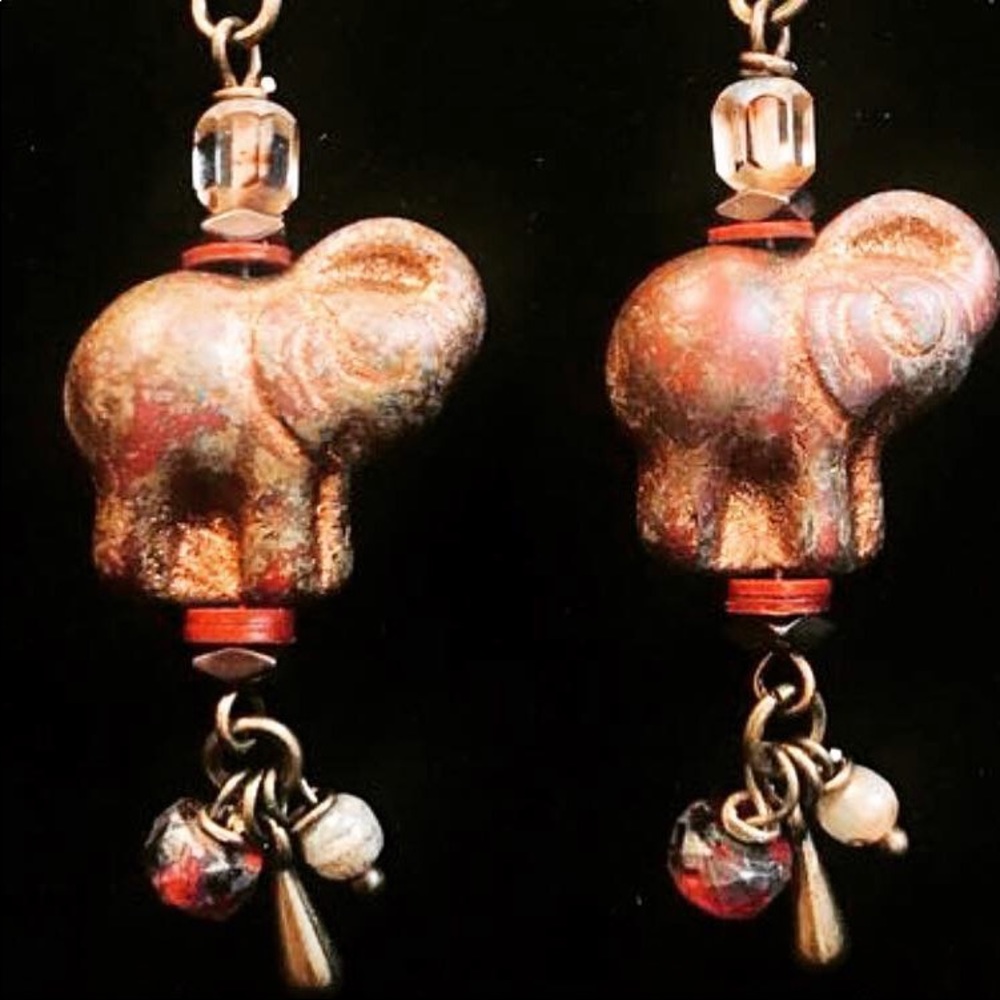Alabama elephant earrings